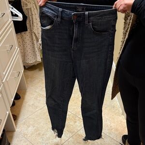 Abercrombie & Fitch Dark Blue Ankle Jeans